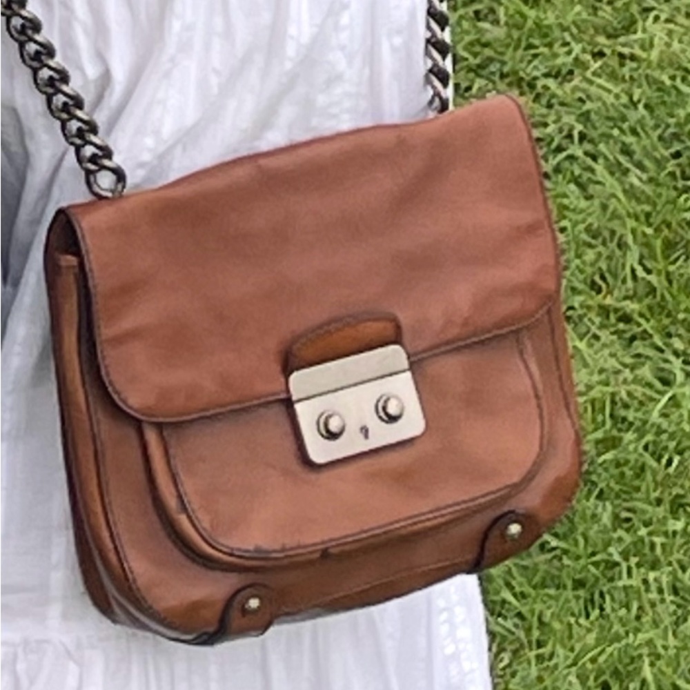 Brown Leather Crossbody Bag- Banana Republic